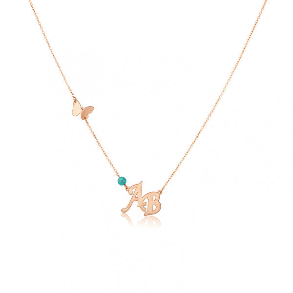 Mavili Gümüş Kolye