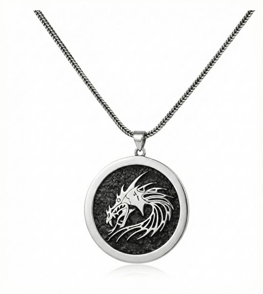 Mavili Gümüş Kolye, Zincir, Künye