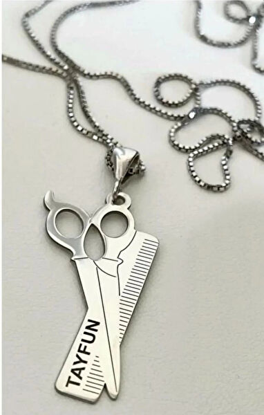 Mavili Gümüş Kolye