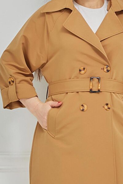 WAZZE Kadın Trençkot, Yağmurluk