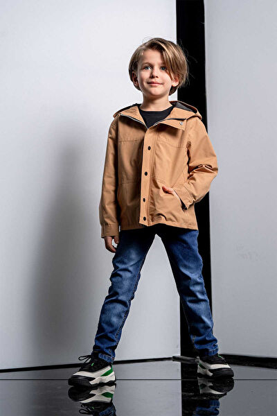 Gold Class Kidswear Erkek Çocuk Trençkot, Yağmurluk