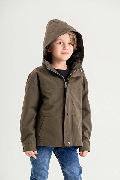Gold Class Kidswear Erkek Çocuk Trençkot, Yağmurluk