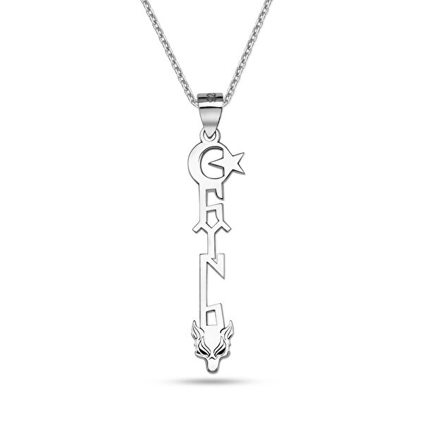 Mavili Gümüş Kolye