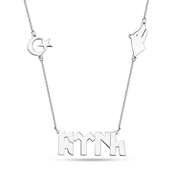 Mavili Gümüş Kolye