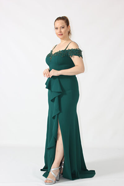 Moda berray Büyük Beden Abiye Elbise