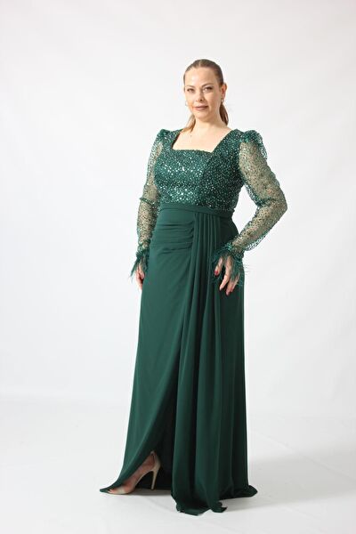 Moda berray Büyük Beden Abiye Elbise