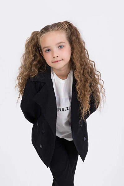 Gold Class Kidswear Kız Çocuk Trençkot, Yağmurluk