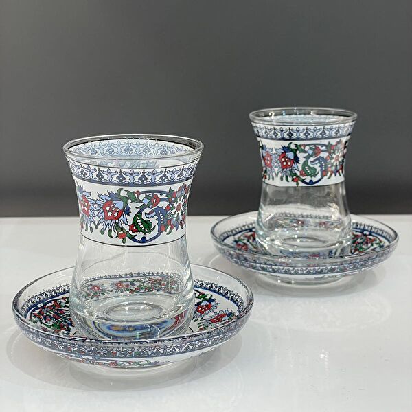 Saray Ottoman Çay Bardağı, Tabağı, Takımı