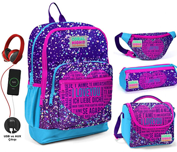 Coral High Kız Çocuk Sırt Çantası