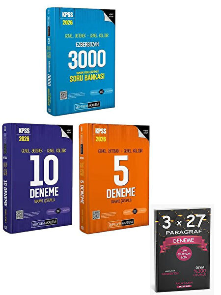 Pegem Akademi Yayıncılık Ders ve Yardımcı Kaynak Kitapları