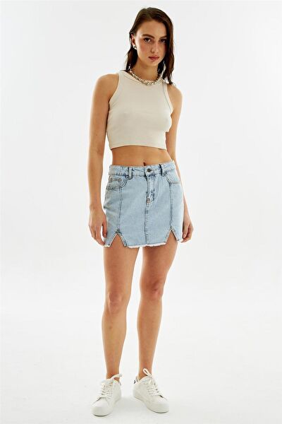 EXPLODE Kadın Kot Etek