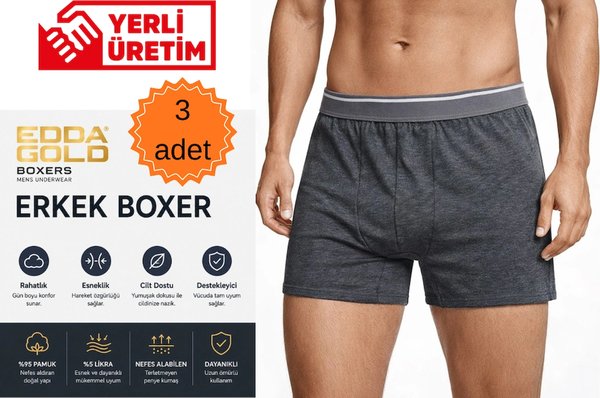 Edda Erkek Boxer, Slip, Külot