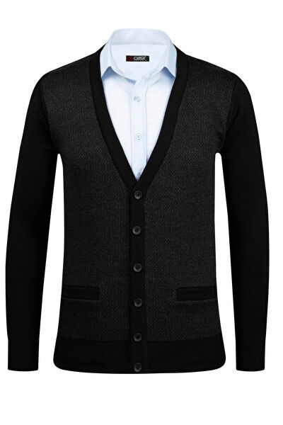 Çizgi Triko Erkek Hırka