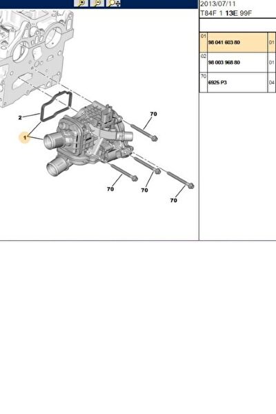 Psa Termostat Gövdesi