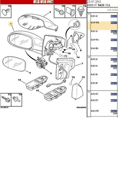 İthal Ürün Yan Ayna
