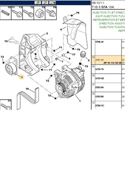Psa Alternatör Rulmanı