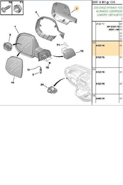 Spj Ayna Aksesuarları