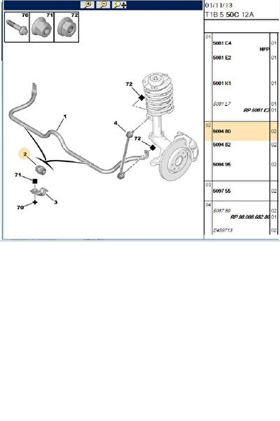 Psa Viraj Demir Lastiği