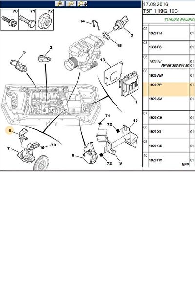 Psa Volant Krank Sensörü