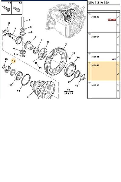 Psa Aks Körük & Kafası