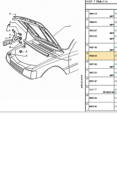 Psa Kaput Ekipmanları