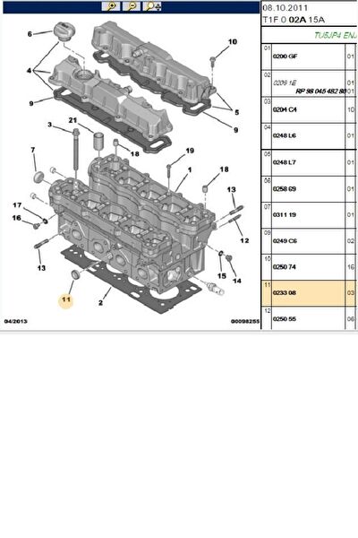 Psa Silindir Kapakları