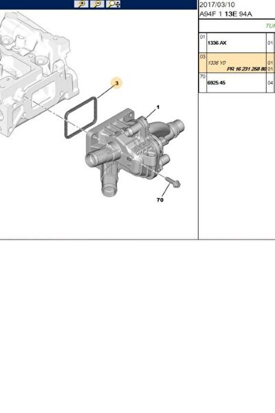 Psa Termostat Contası