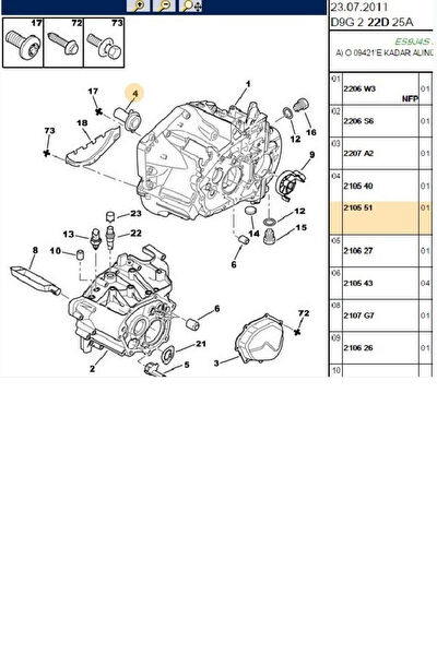Psa Prizdirek Rulmanı