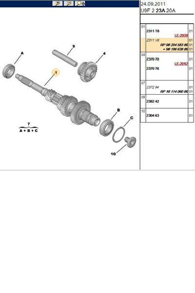Psa Prizdirek Rulmanı
