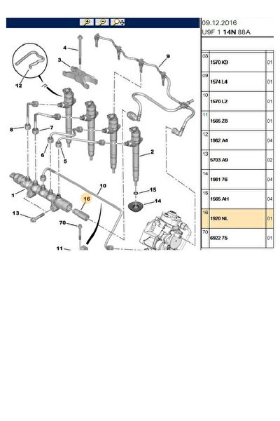 Psa Turbo Basınç Valfi
