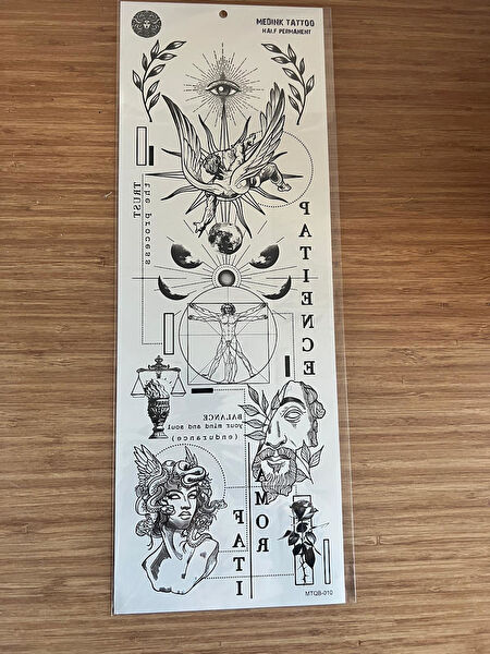 Airbrush Tattoo Geçici Dövme, Şablonları