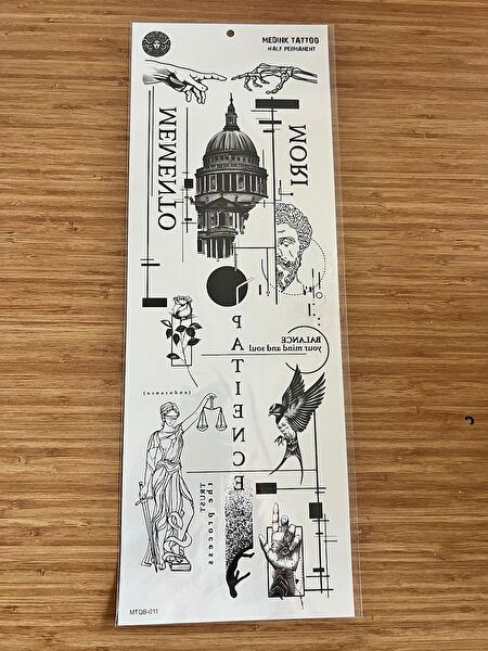 Airbrush Tattoo Geçici Dövme, Şablonları