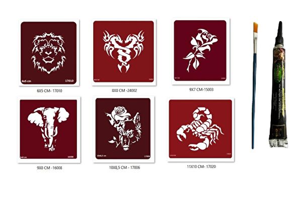 Endeks Ticaret Geçici Dövme, Şablonları