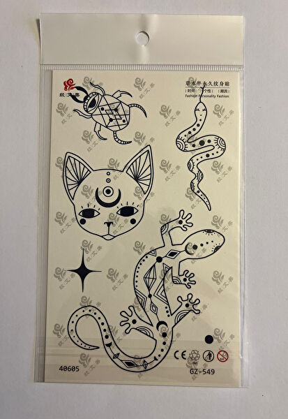 Airbrush Tattoo Geçici Dövme, Şablonları