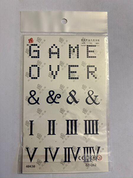 Airbrush Tattoo Geçici Dövme, Şablonları