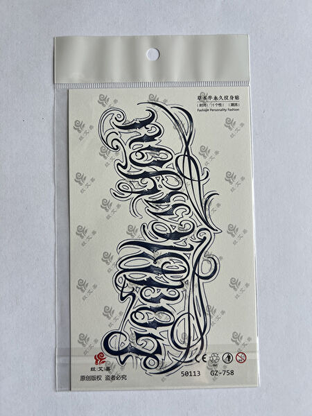 Airbrush Tattoo Geçici Dövme, Şablonları