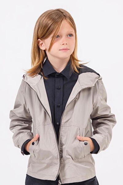 Gold Class Kidswear Erkek Çocuk Trençkot, Yağmurluk