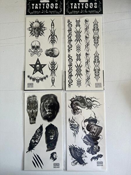 Endeks Ticaret Geçici Dövme, Şablonları