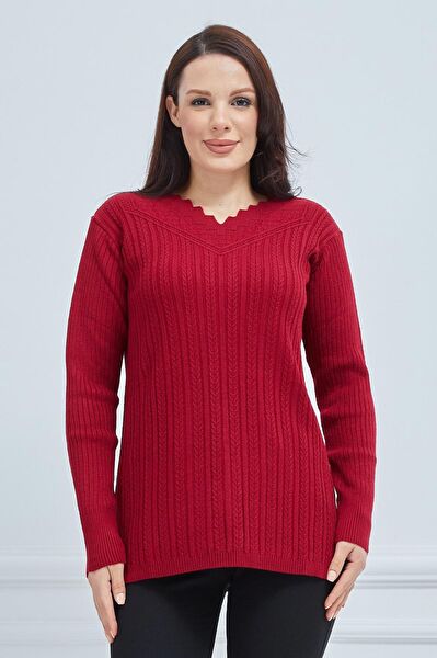 Freshmoda Büyük Beden Kazak