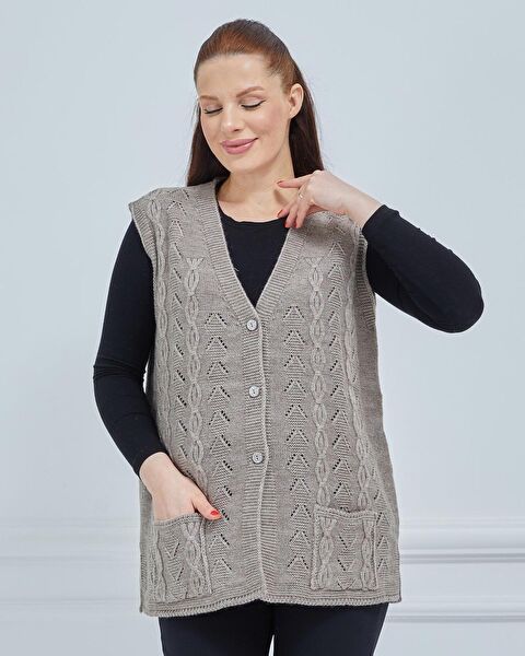 Freshmoda Büyük Beden Yelek