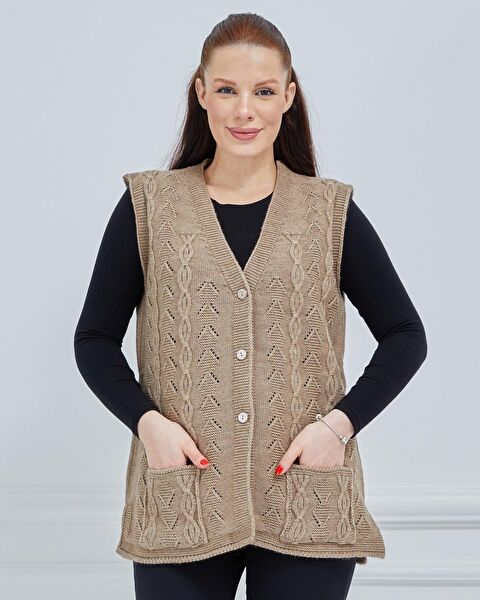 Freshmoda Büyük Beden Yelek