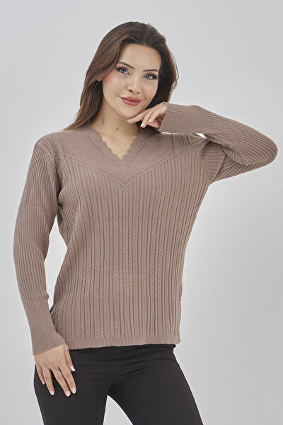 Freshmoda Büyük Beden Kazak