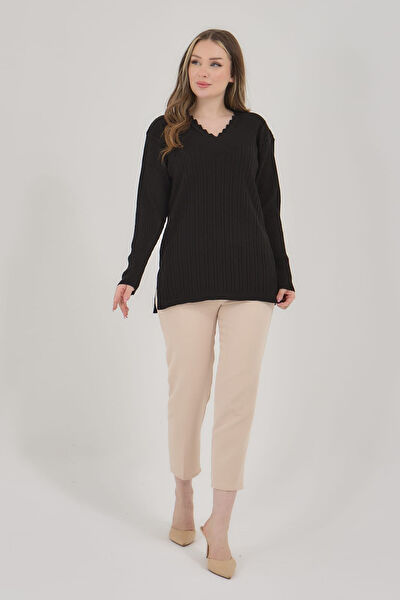 Freshmoda Büyük Beden Kazak