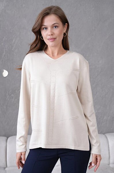 Freshmoda Büyük Beden Kazak