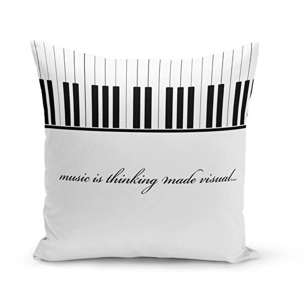 Herşey Nota Dekoratif Yastık, Kırlent, Kılıf