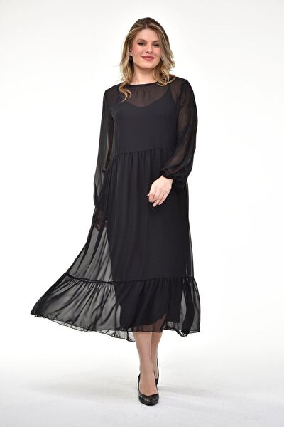 Modayız Büyük Beden Günlük Elbise