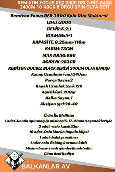 Oslo Olta, Kamış Setleri