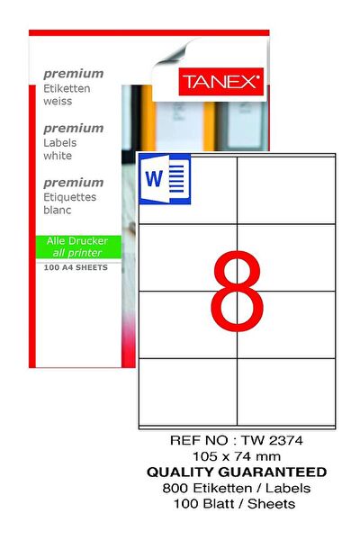 Tanex Etiket, Sticker