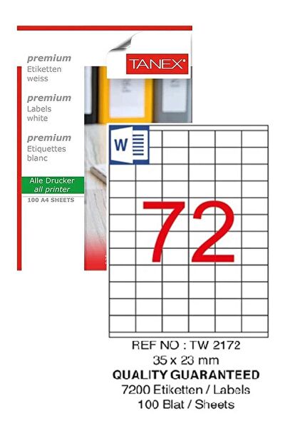 Tanex Etiket, Sticker