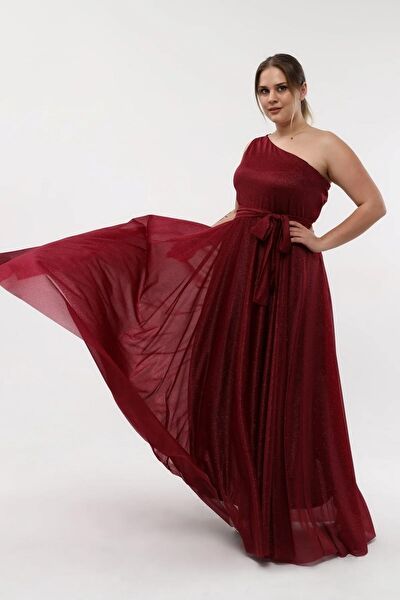 IŞILTI ABİYE Büyük Beden Abiye Elbise